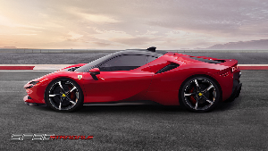 P18134A1 1:18 Ferrari SF90 Stradale met red 페라리 모형자동차