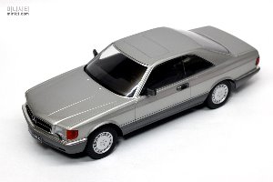 1:18 KK-Scale Mercedes-Benz 560 SEC C126 year 1985 silver Limited Edition 1000 pcs