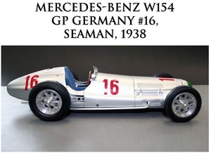 Mercedes-Benz W154, Seaman 16, 1938, Lim Ed. 3000 다이캐스트 벤츠 자동차 모형 