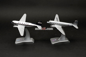 1:200 모형비행기 미니어처 키덜트 수집 ALASKA DC-3 2 IN 1 (white + silver) 8775