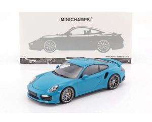1:18 Porsche 911 (991 II) Turbo S year 2016 miami blue 다이캐스트 포르쉐 자동차 모형