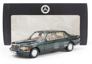1:18 Mercedes 560 SEL V126 metallic-dunkelgrün 1985 딜러버젼 벤츠 다이캐스트 모형 한정판