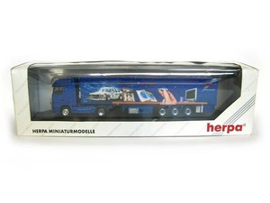 MB Actros LH refrigerated box semitrailer Herpa/Schumacher. PC